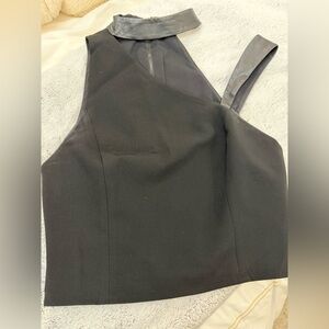 Alice + Olivia Black Sleeveless Top